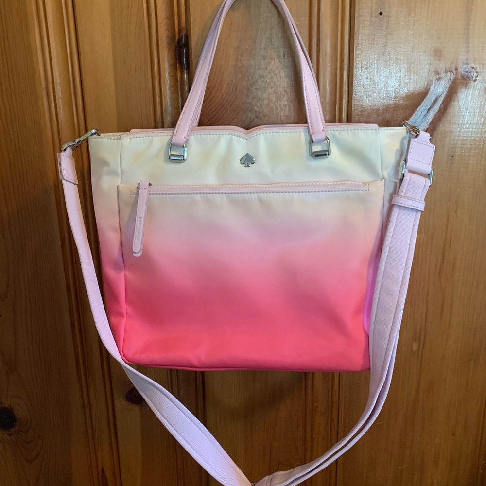 kate spade Ombre Pink Cream Tote Shoulder Bag